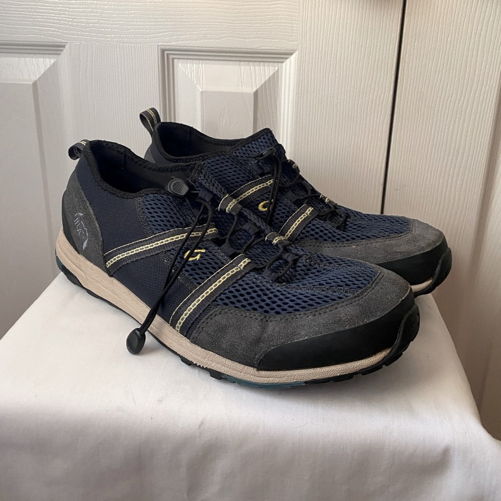 OluKai Kai’l Trainers Blue/Gray Suede and Nylon Athletic Shoes Sneakers SZ 11
